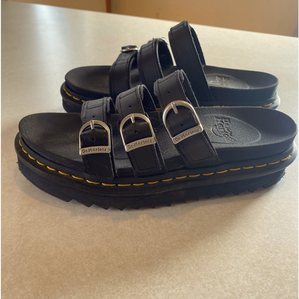 Doc Martens 3 strap platform sandals